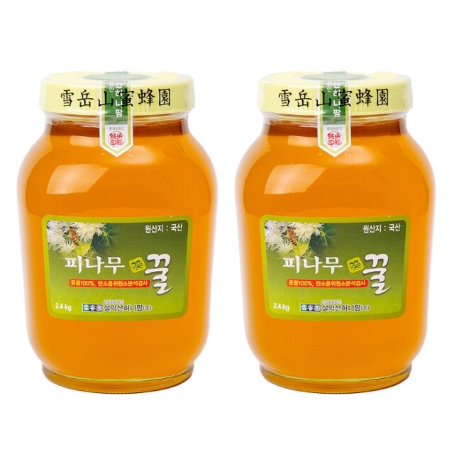 강원더몰,설악산허니팜  피나무꿀 Set (4.8kg)