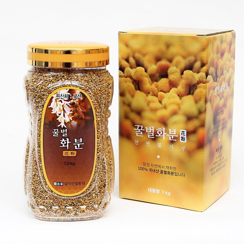 양양몰,설악산허니팜 잡화화분/다래화분/도토리화분 1.0kg (꿀벌화분)