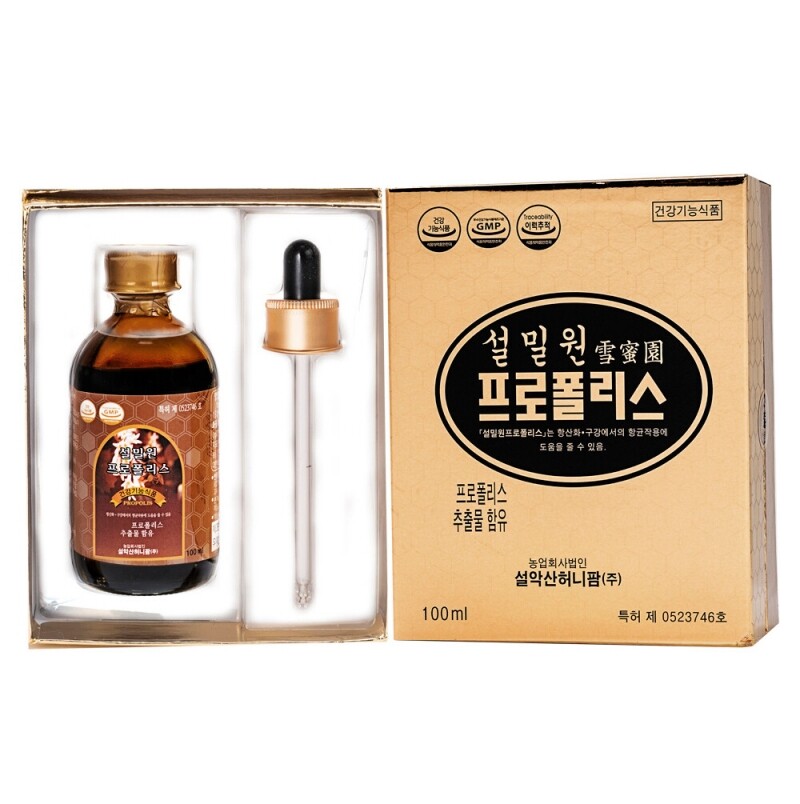 농업회사법인 설악산허니팜(주),[설악산허니팜] 설밀원 프로폴리스액 100ml * 2병