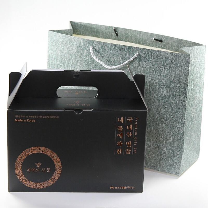 양양몰,설악산허니팜 머그벌꿀2종세트 (아카시아꿀 500g + 야생화꿀 500g)