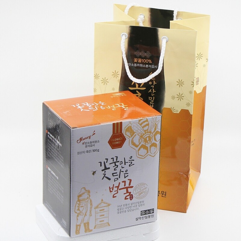 강원더몰,설악산허니팜] 머그 야생화(잡화)꿀 500g