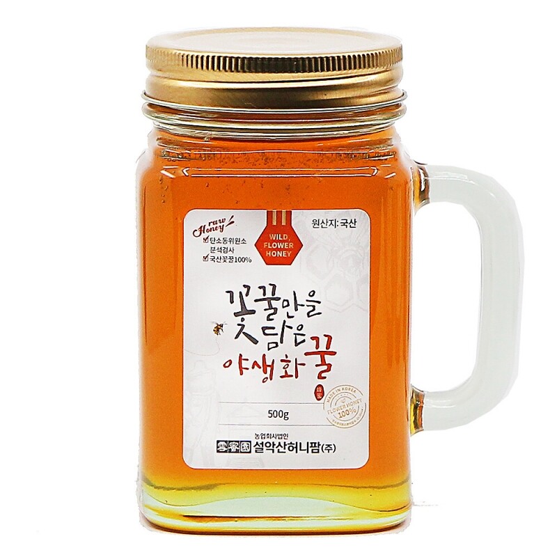 강원더몰,설악산허니팜] 머그 야생화(잡화)꿀 500g