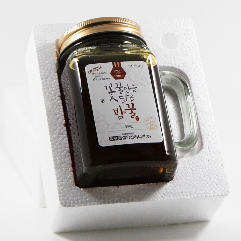 양양몰,설악산허니팜 머그밤꿀 500g