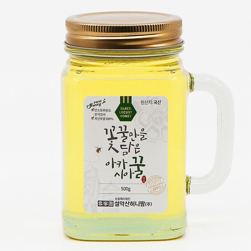 양양몰,설악산허니팜 머그아카시아꿀 500g