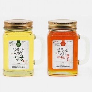 설악산허니팜 머그벌꿀2종세트 (아카시아꿀 500g + 야생화꿀 500g)