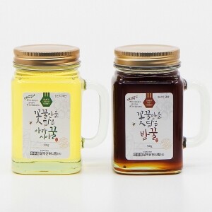 설악산허니팜 머그벌꿀2종세트 (아카시아꿀 500g + 밤꿀 500g)