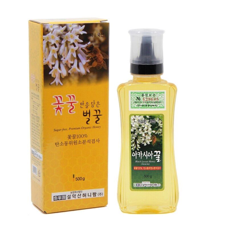 강원더몰,설악산허니팜 튜브꿀 500g (8종 택1)