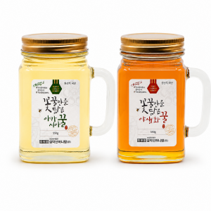 설악산허니팜 머그벌꿀2종세트 (아카시아꿀 500g + 야생화꿀 500g)